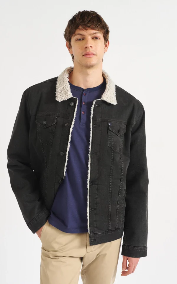 Campera Black Denim Cordero