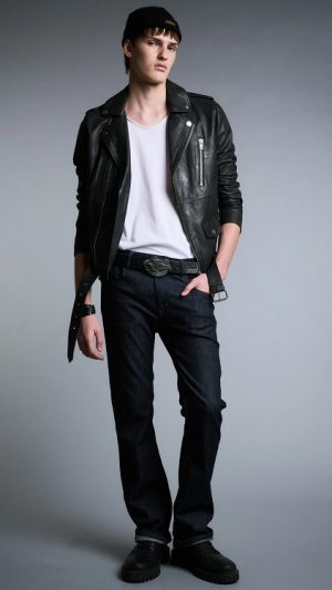 Jeans Rolling Skull Blue