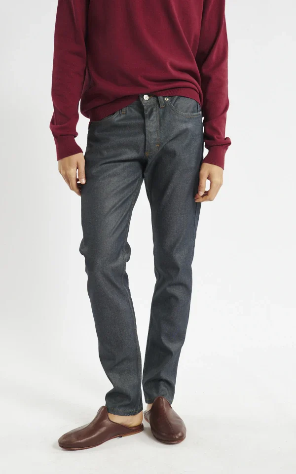 Pantalon Standard Leather Blue