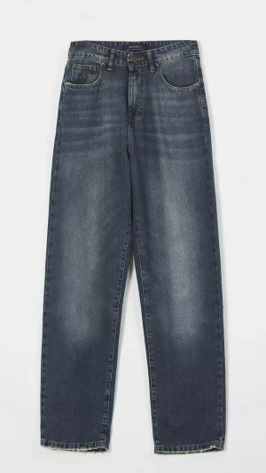 Jeans Bisnikke Mid Blue Dirty