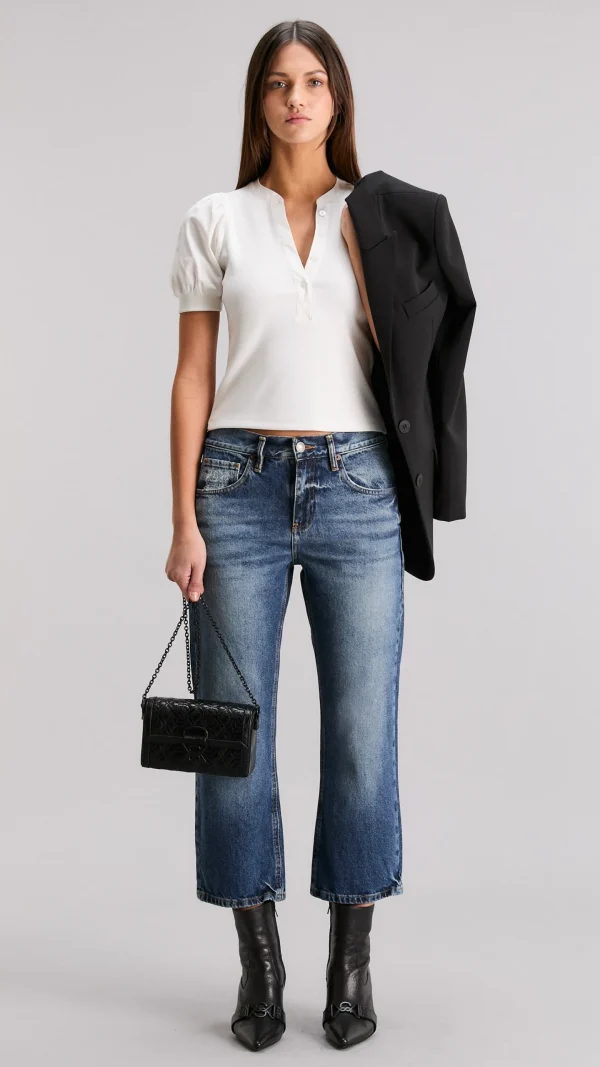 Jean Real Cropped Blue