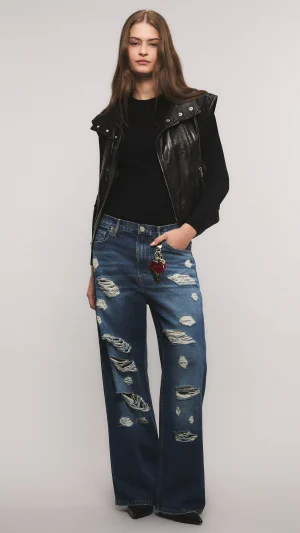 Jean Irony Loose Broken Blue
