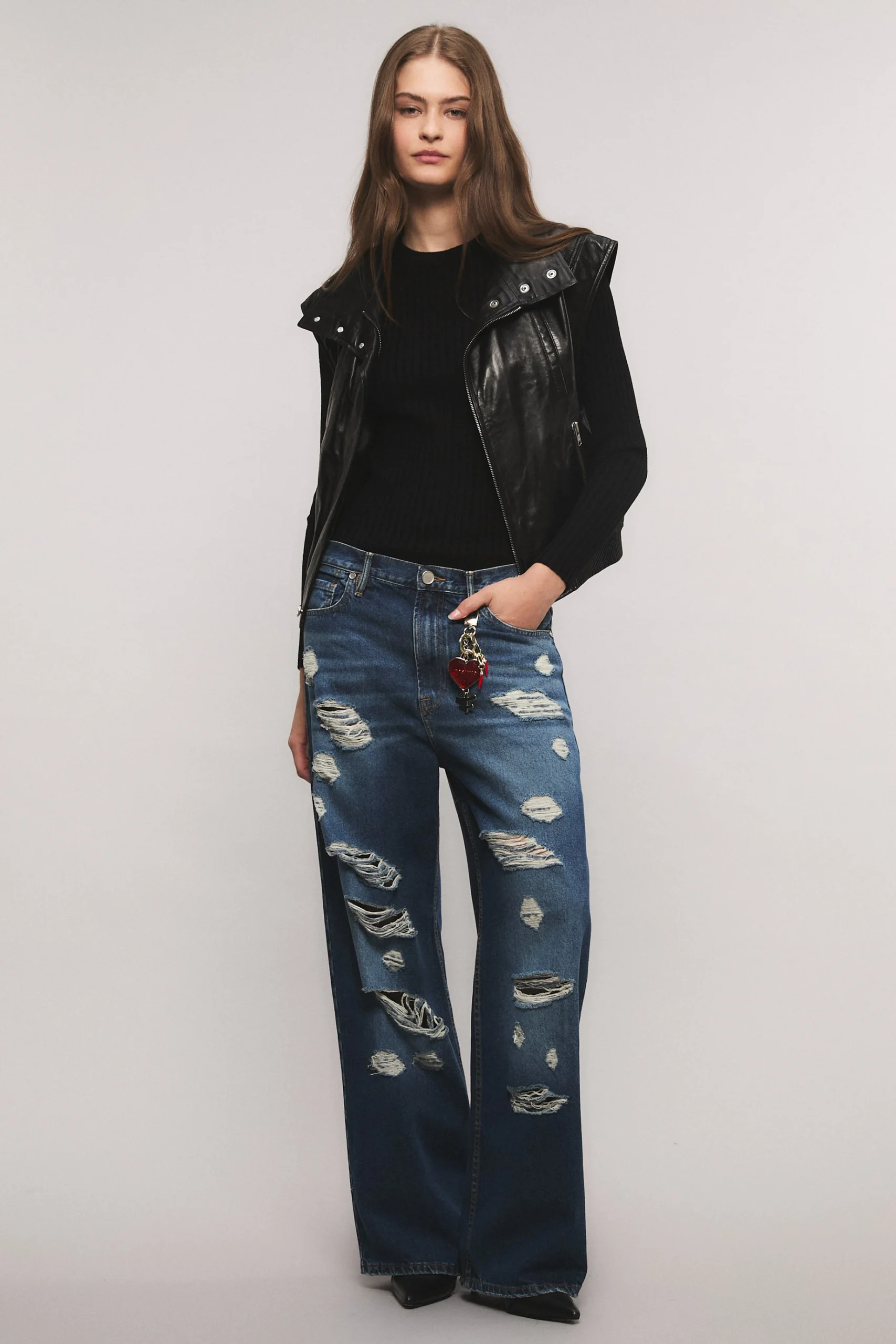Jean Irony Loose Broken Blue