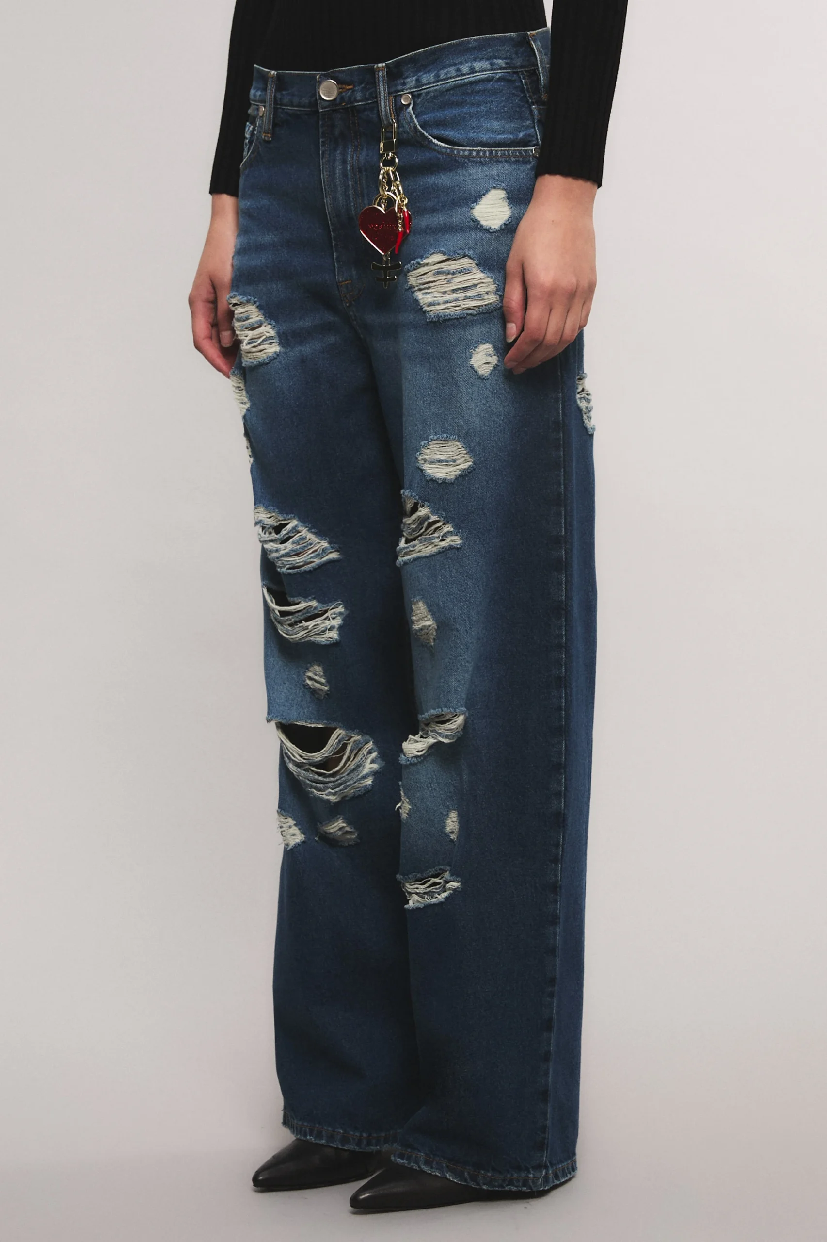 Jean Irony Loose Broken Blue - Imagen 2