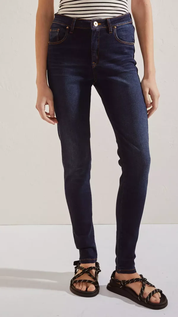 Jean Mandie Mid Taylor Dark Blue