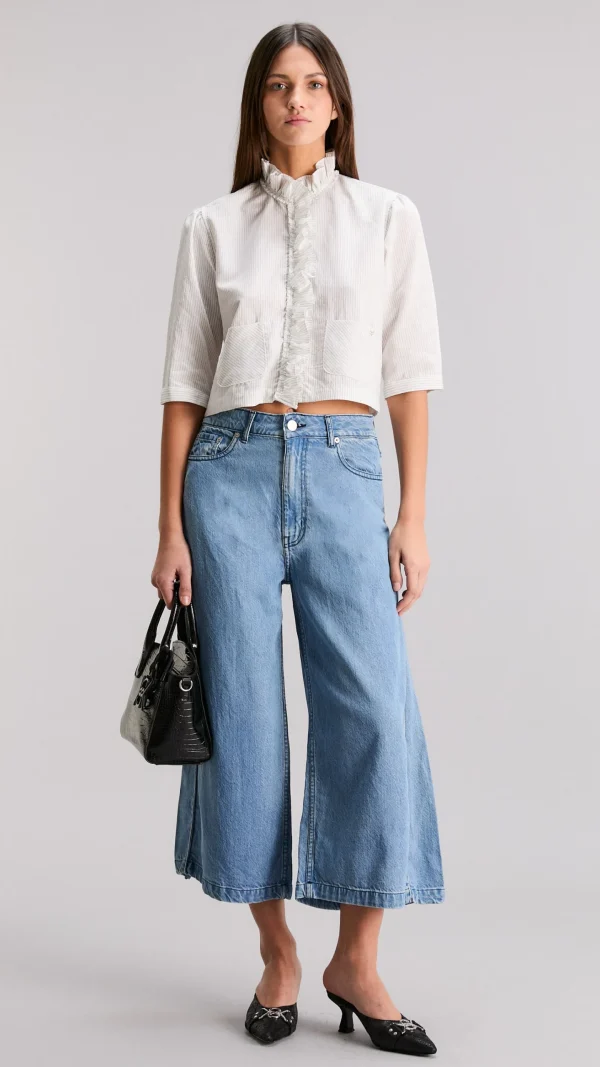 Jean Culotte Wide Crop Premium