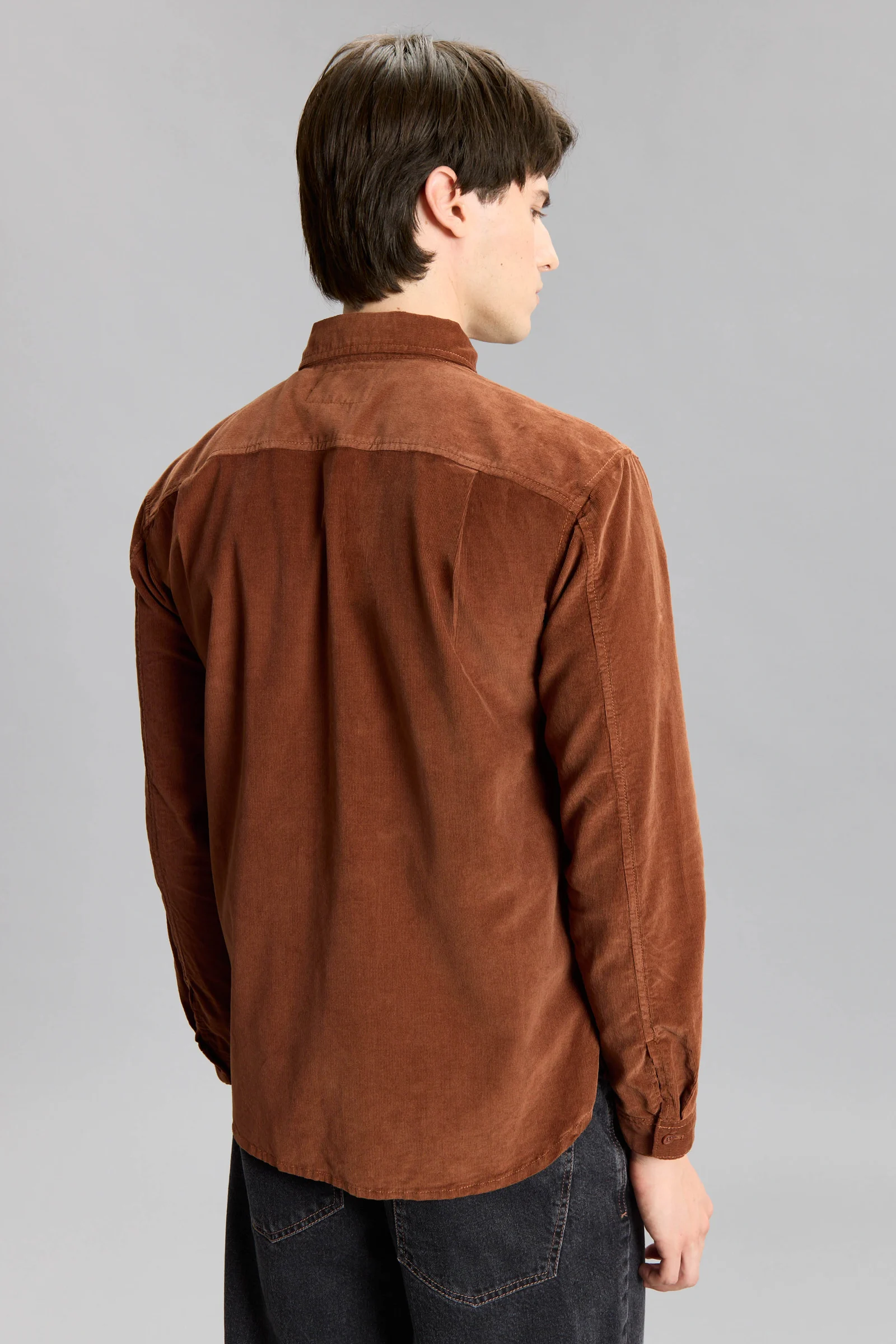 Camisa Net Corderoy Caramel - Imagen 3