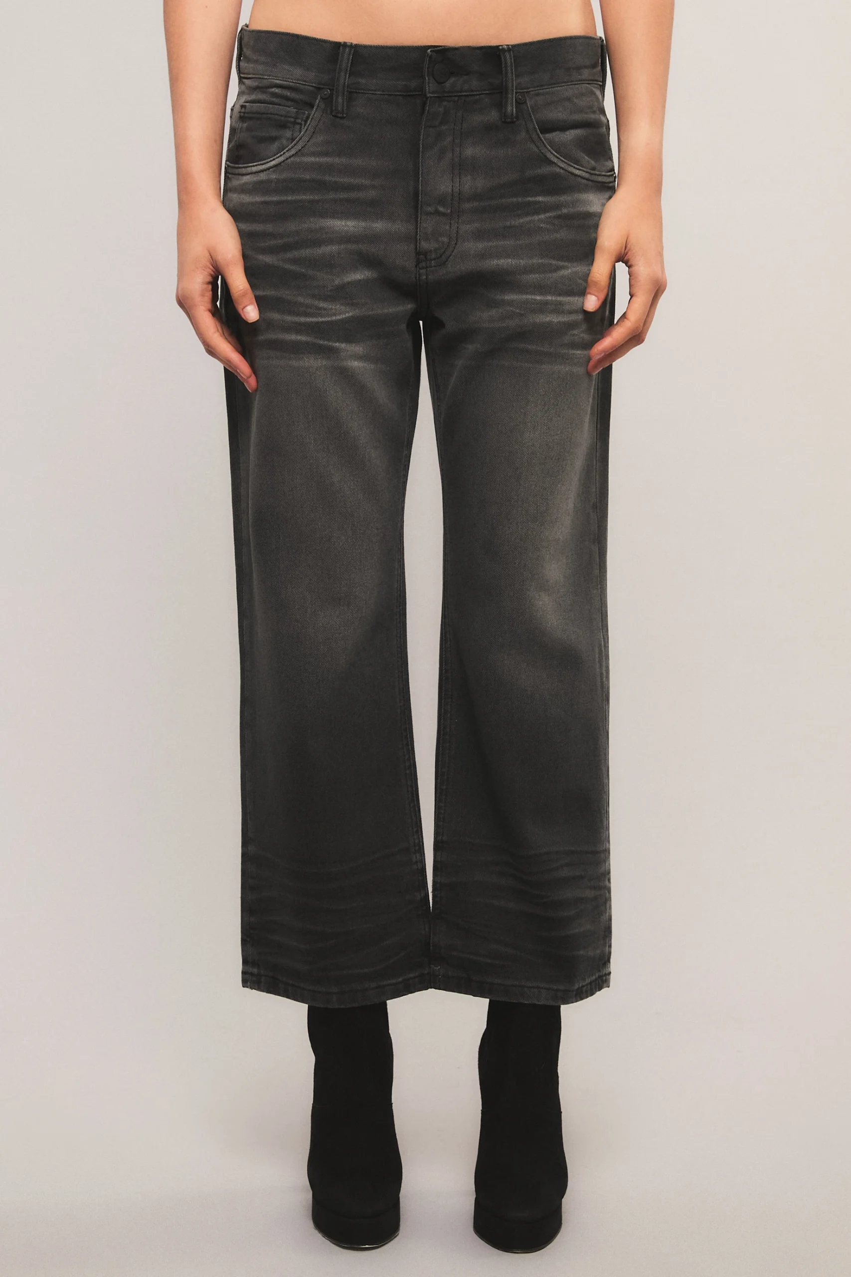 Jean Real Cropped Black - Imagen 2