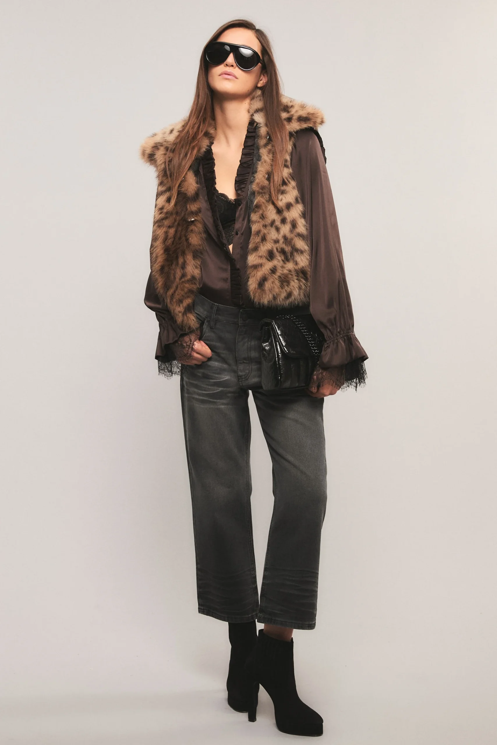 Jean Real Cropped Black