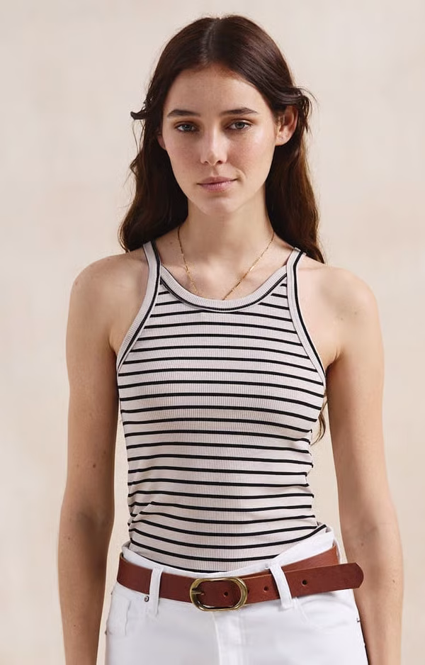 Musculosa Marine Stripes