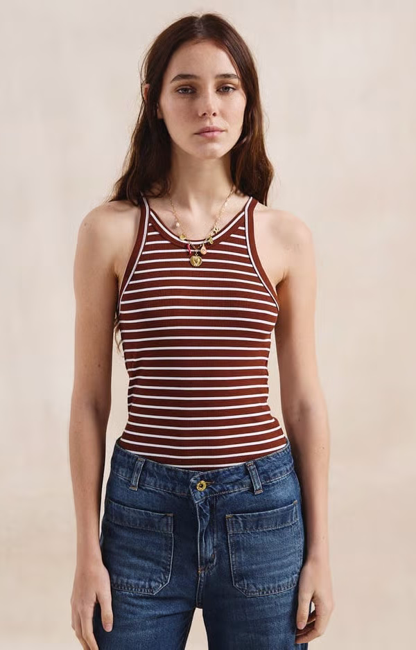 Musculosa Marine Stripes