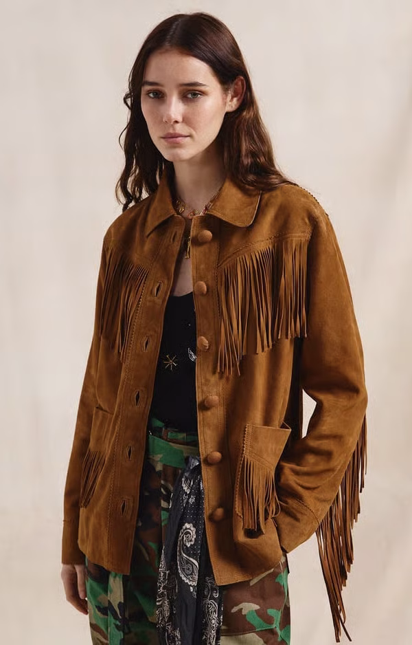 Campera Suede Fringes